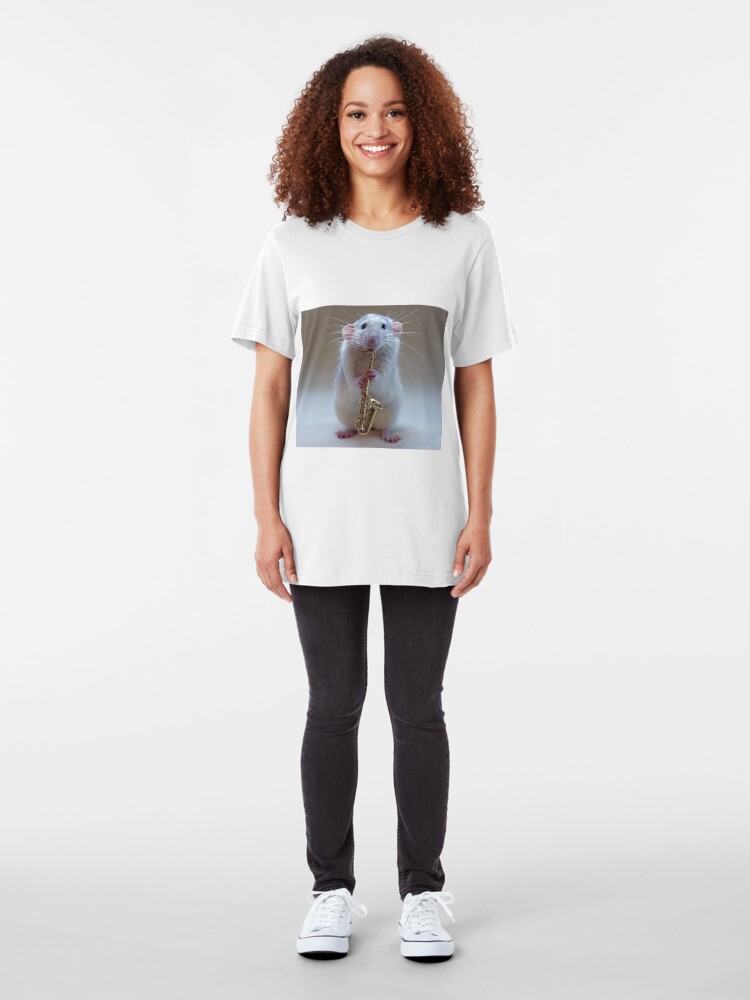 Alternate view of My Saxophone... Slim Fit T-Shirt