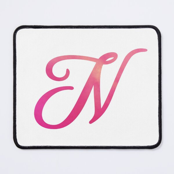 Item preview, Letter N Pink Color Monogram Script, Personalized Initial designed and sold by Star58.