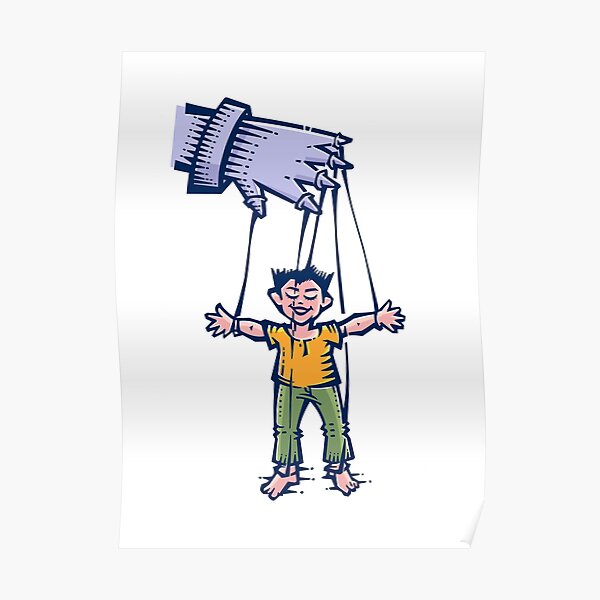 "Puppet Show Deep Meaning" Poster for Sale by WigglyLines Redbubble