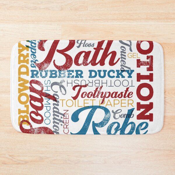 Item preview, Vintage Style Bathroom Lettering Art - Vintage designed and sold by moosemtndesign.
