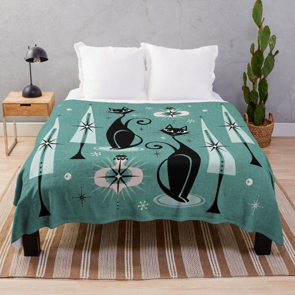 Retro Cat Bedding for Sale | Redbubble