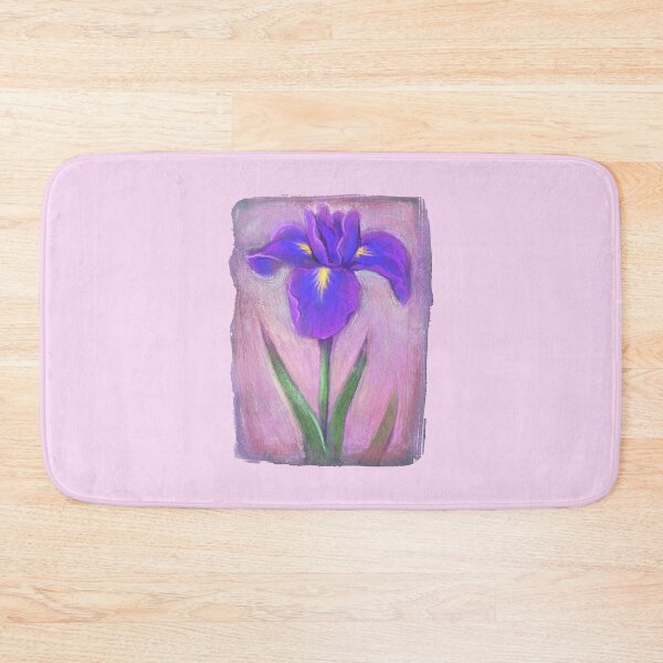 Item preview, Purple Iris Flower Hand Painted Flower Illustration designed and sold by Shadowlight21.