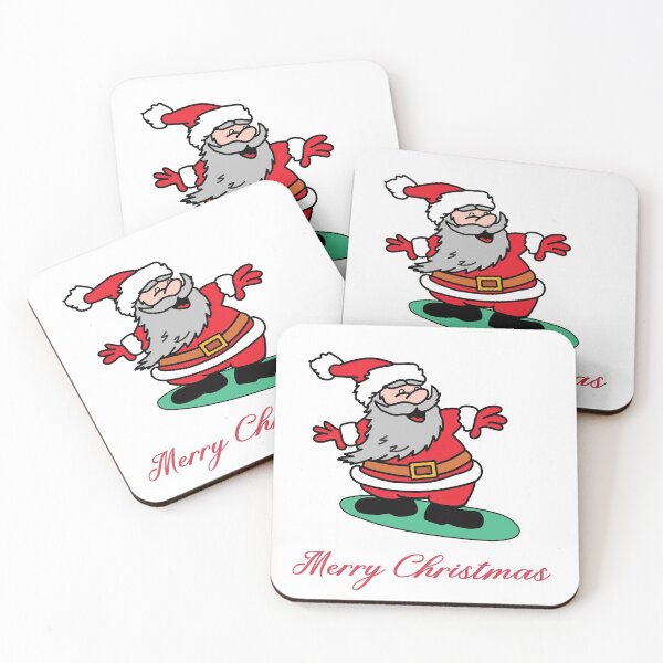 Item preview, Surfing Santa Illustration designed and sold by karwilberevivalcollection.