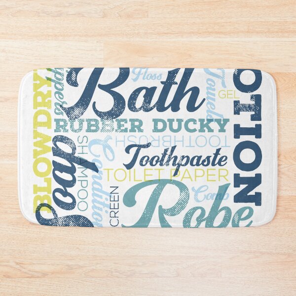 Item preview, Vintage Style Bathroom Lettering Art - Retro designed and sold by moosemtndesign.