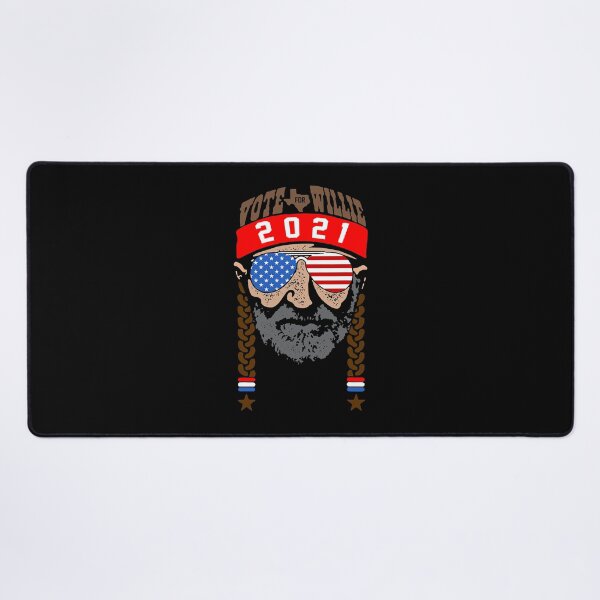 Vote For Willie 2021 Vaporware Country Music Desk Mat