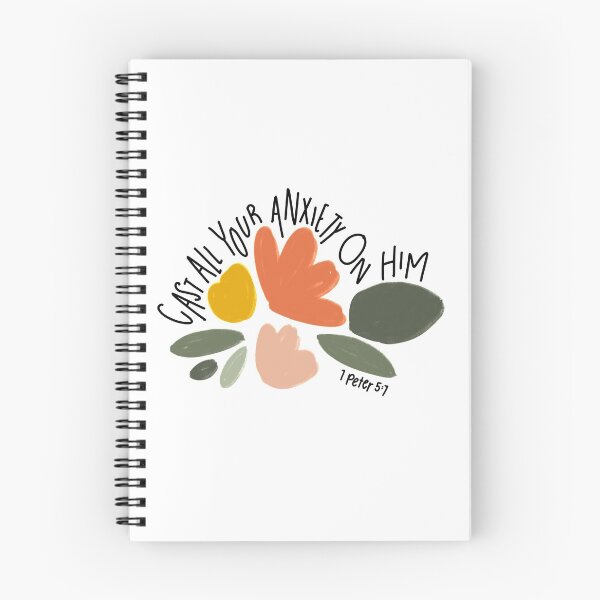 Item preview, cast all your anxiety on him 1 peter 5:7 bible verse designed and sold by ⋒ andie  noel.