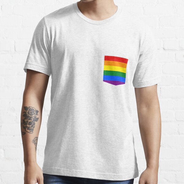 Lgbt Pride Flag Pocket T Shirt For Sale By Varnel Redbubble Lgbt T Shirts Lgbtq T 4952