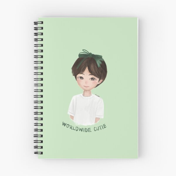 Item preview, BTS Jin green ribbon designed and sold by Krmee.