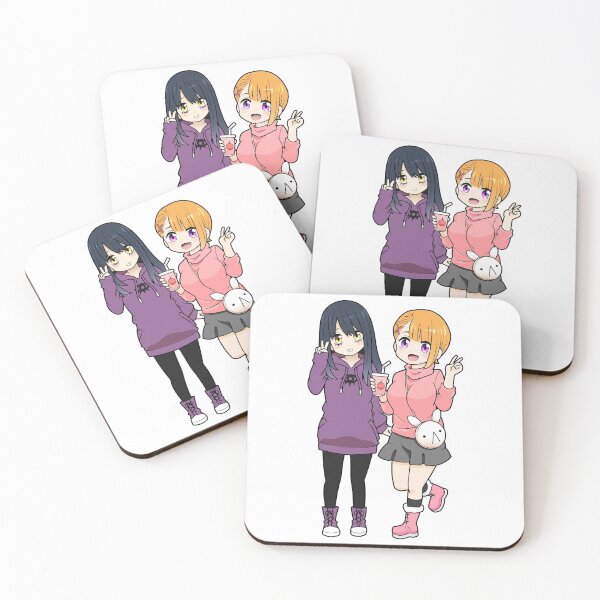 Item preview, Mieruko-chan Miko and Hana Chibis designed and sold by ChibiCheems.