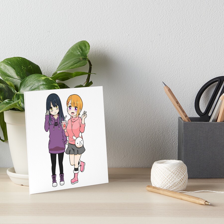 "Mieruko-chan Miko and Hana Chibis" Art Board Print by ChibiCheems