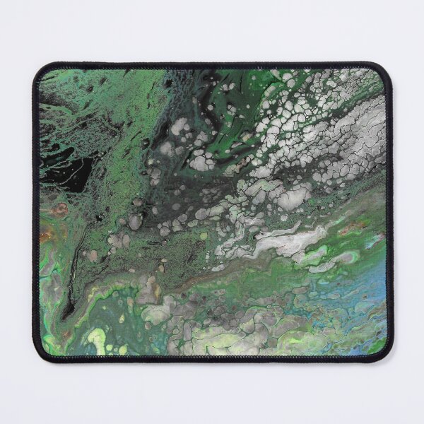 Serene Green - Acrylic Pour Mouse Pad