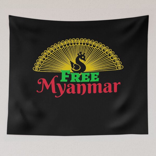 Item preview, Free Myanmar. Solidarity With Myanmar designed and sold by Rebel-Design.