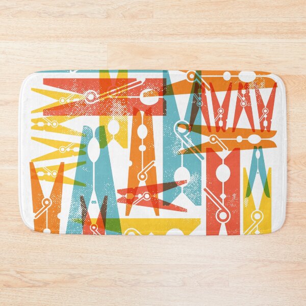 Item preview, Vintage Style Laundry Room Clothespins - Brights designed and sold by moosemtndesign.