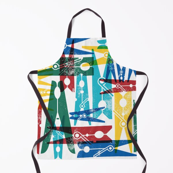 Item preview, Vintage Style Laundry Room Clothespins - Fiesta designed and sold by moosemtndesign.