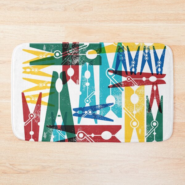 Item preview, Vintage Style Laundry Room Clothespins - Fiesta designed and sold by moosemtndesign.