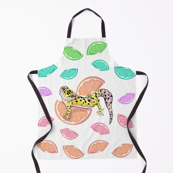 Item preview, Neon Rainbow Leopard Gecko Fruit Pattern  designed and sold by InkedMongoose.
