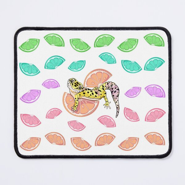 Item preview, Neon Rainbow Leopard Gecko Fruit Pattern  designed and sold by InkedMongoose.