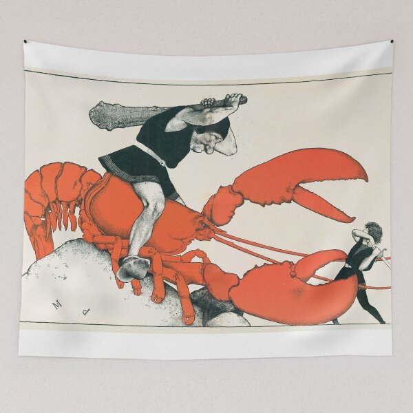 Item preview, Giant Lobster! Poems of Childhood (Back Cover) by Maxfield Parrish designed and sold by badmemes.