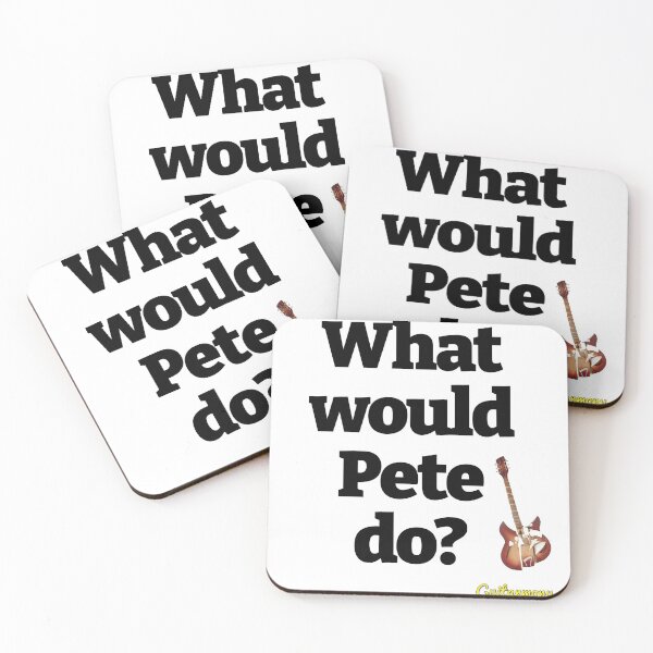 Item preview, What Would Pete Do? - Black Text designed and sold by Guitarmony.