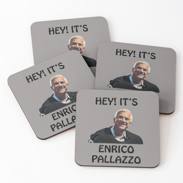 Item preview, Naked Gun "It's Enrico Pallazzo" Leslie Nielsen / Frank Drebin designed and sold by Rewatch-Podcast.