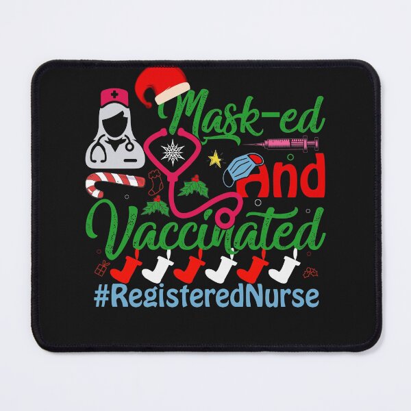 Item preview, Masked And Vaccinated Registered Nurse designed and sold by HammonArt.