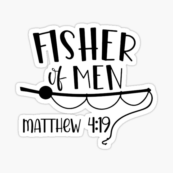 Item preview, Fisher of Men with Bible Verse designed and sold by Calaway™ Christian Essentials.