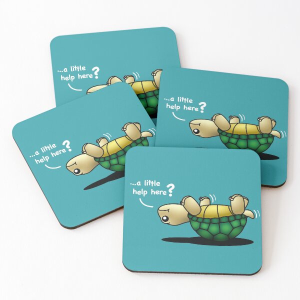 Item preview, "...a little help here?" cute baby turtle designed and sold by houseofwray.