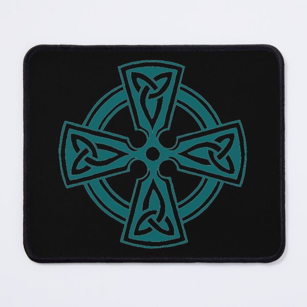 Aperçu de l'œuvre Croix celtique turquoise créée et vendue par SarahVGarrett.