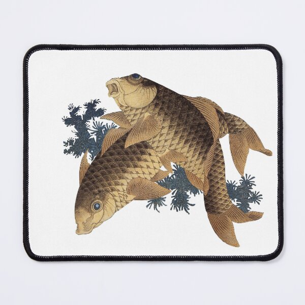 Item preview, Two carp among the algae. Hokusai designed and sold by Gotoo.