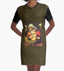 Madonna and Child, Virgin Mary Painting by Solario Graphic T-Shirt Dress