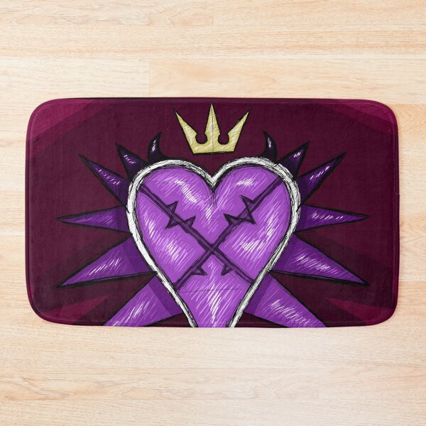 Item preview, Kingdom Hearts Heartless Symbol with Crown Sketch Purple and Red Banner designed and sold by ActuallyAntag.