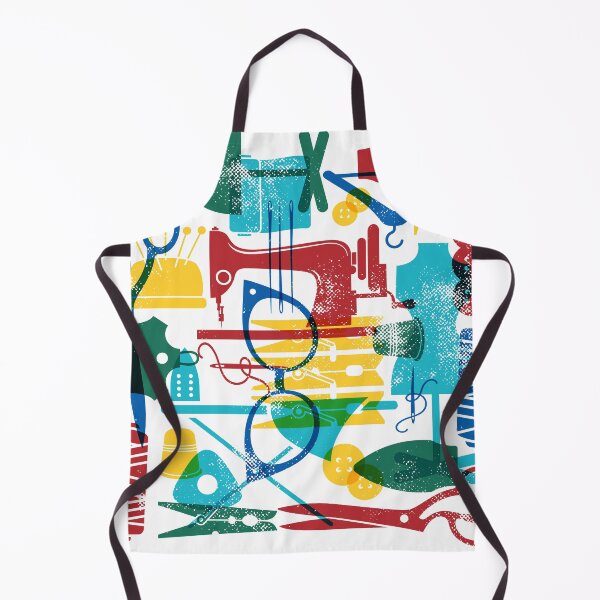 Item preview, Vintage Style Sewing Room Art - Fiesta designed and sold by moosemtndesign.