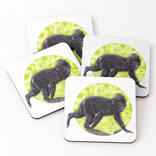 Item preview, Sulawesi crested macaque baby monkey designed and sold by LorenDowding.