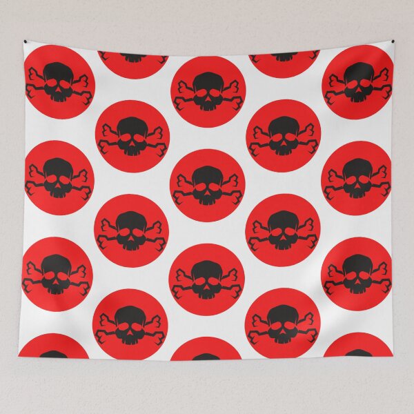 Item preview, DEADLY SKULL WARNING SIGN - HAZARDOUS TOXIC LABEL designed and sold by MrCreativeArts.
