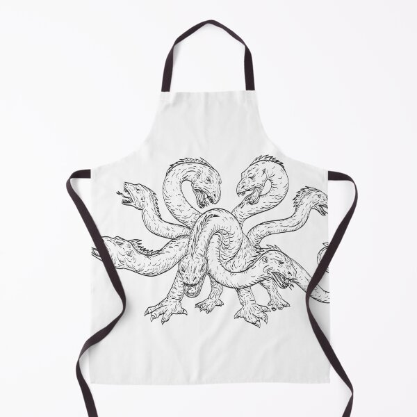 Item preview, Herensuge a Mythical Dragon in Basque Mythology with Seven Heads in the Form of a Serpent Drawing designed and sold by patrimonio.