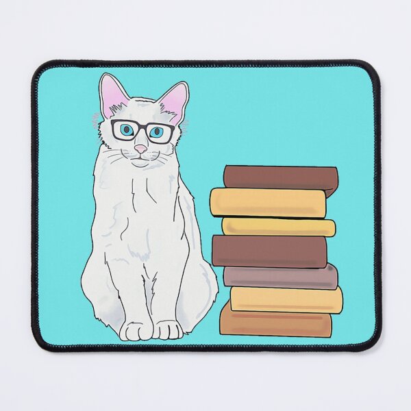 Item preview, super cute cat reading designed and sold by GAP90.