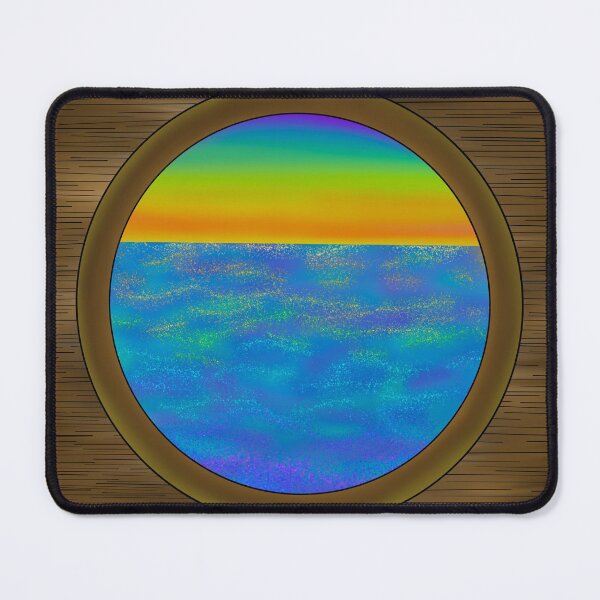 Item preview, Magic Port Hole Rainbow Sunset Sunrise Sparkly Ocean designed and sold by CNRImaginations.