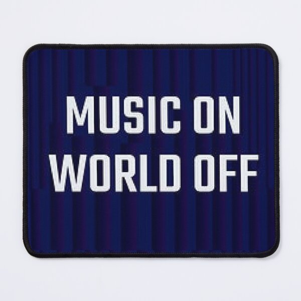Item preview, Music On - World Off.  Fun Gifts For Music Fans designed and sold by lduke47.