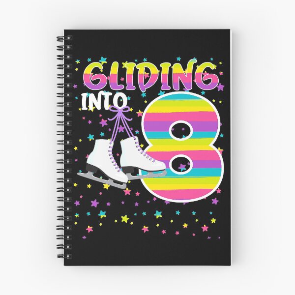 Item preview, Kids Gliding Into 8 years Let's Skate I'm 8 Ice Skate Party designed and sold by PrimitiveTriba.