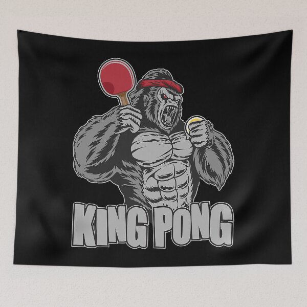 Item preview, King Pong - Funny Table Tennis Lover Ping Pong Player designed and sold by PrimitiveTriba.