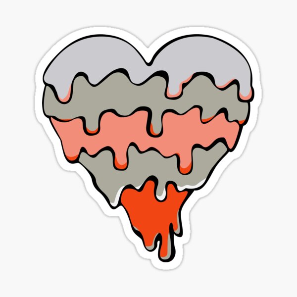 "Heart 350 V2 Tail Light " Sticker by fayeholland1978 Redbubble