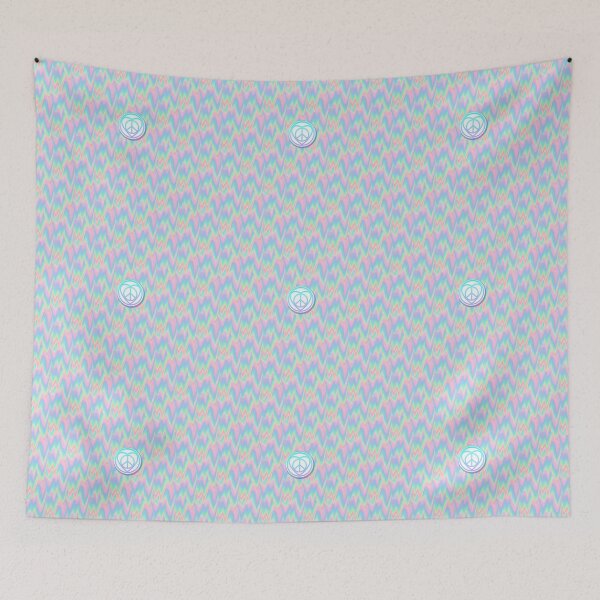 Item preview, VAPORWAVE HIPPY LOVE SIGN designed and sold by MARXXXA.