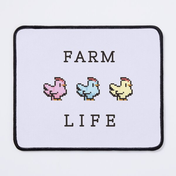 Item preview, Pixelated Farm Life with Chickens  designed and sold by justcozydays.