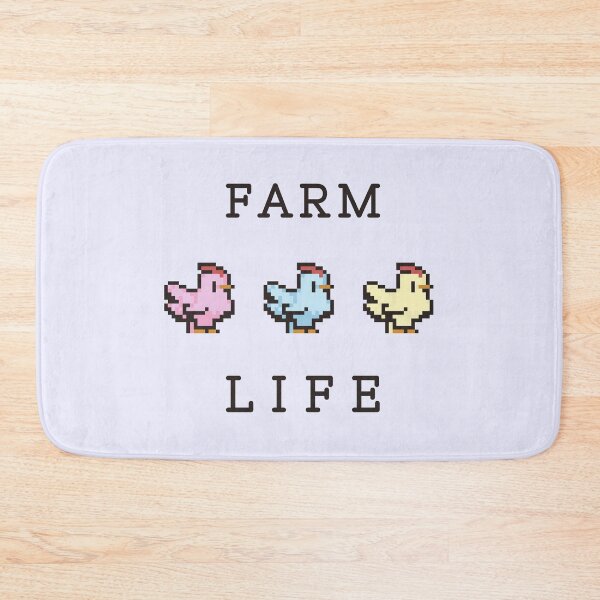Item preview, Pixelated Farm Life with Chickens  designed and sold by justcozydays.