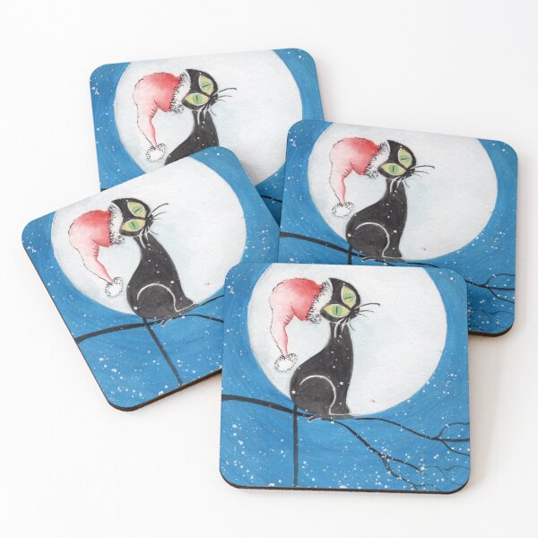 Item preview, Christmas Black Cat designed and sold by Beescart.