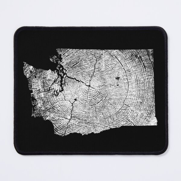 Item preview, Washington State Tree Rings Map designed and sold by LucentJourneys.
