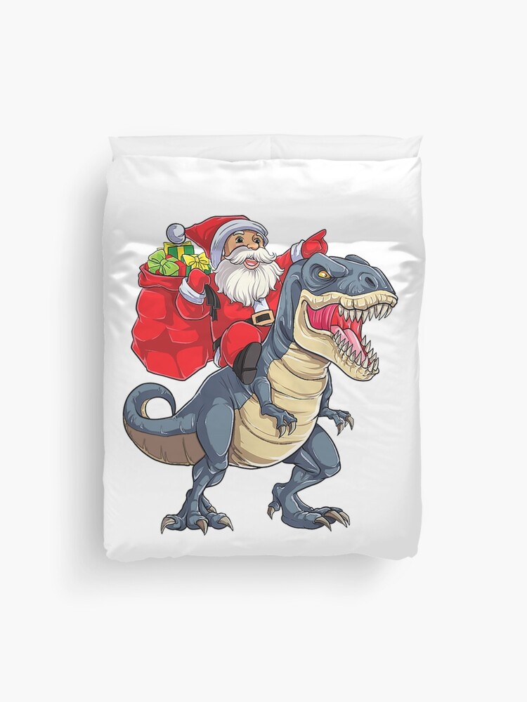 santa riding t rex inflatable