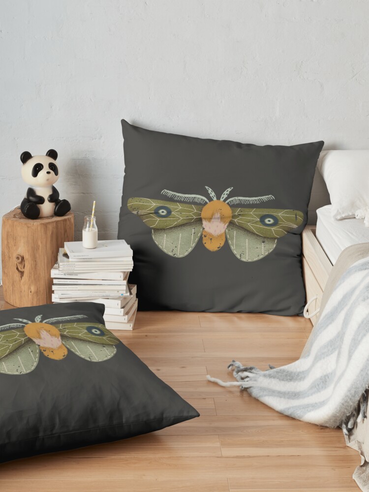 Alternate view of Moth Floor Pillow
