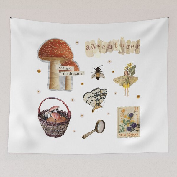 Item preview, Cottage Core Forest Adventure Sticker Pack and Print  designed and sold by Pinkmagenta.