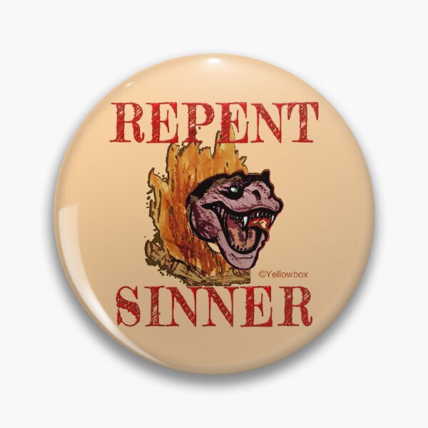 Item preview, Repent Sinner Howling of the dinosaur- Yellowbox Ink Painting designed and sold by twyellowbox.